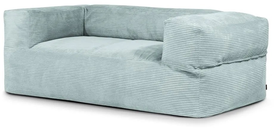 Miętowy sztruksowy worek do siedzenia Sofa MooG – SLOWDOWN