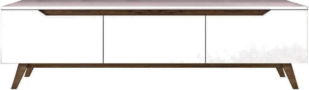 Stolik pod telewizor Dita White and Walnut