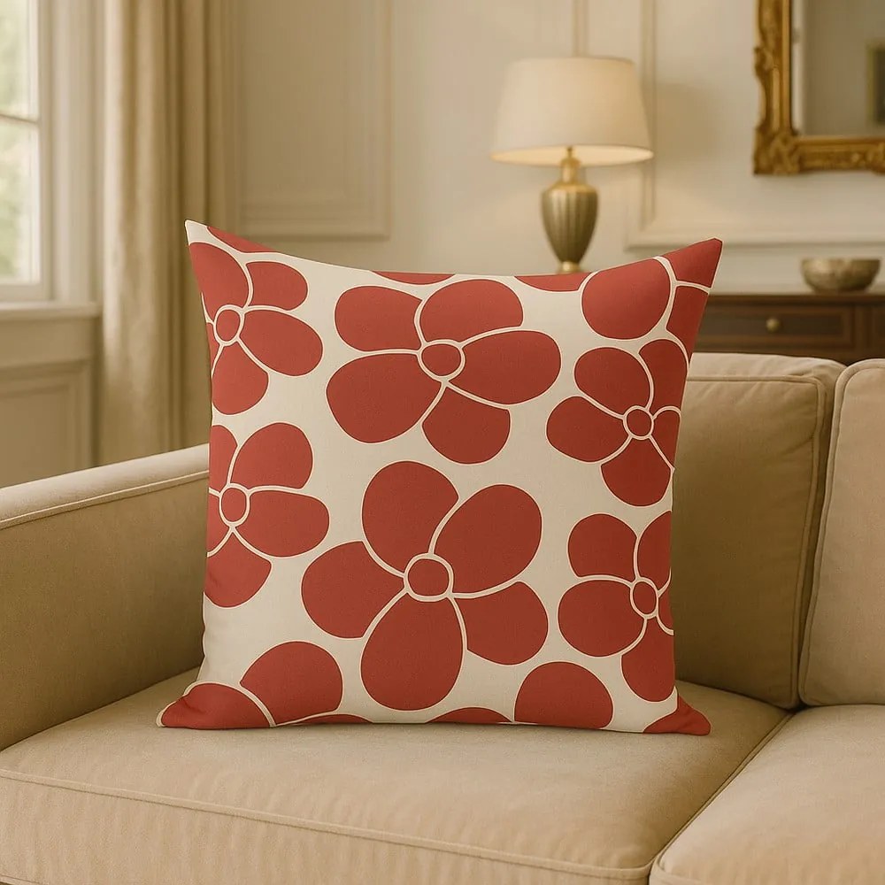 Poszewka na poduszkę 43x43 cm Red Meadow – Mila Home