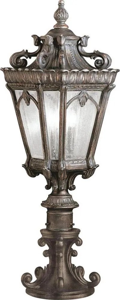 Kichler KL-TOURNAI3-L - Lampa zewnętrzna TOURNAI 2xE14/60W/230V IP44 brązowa