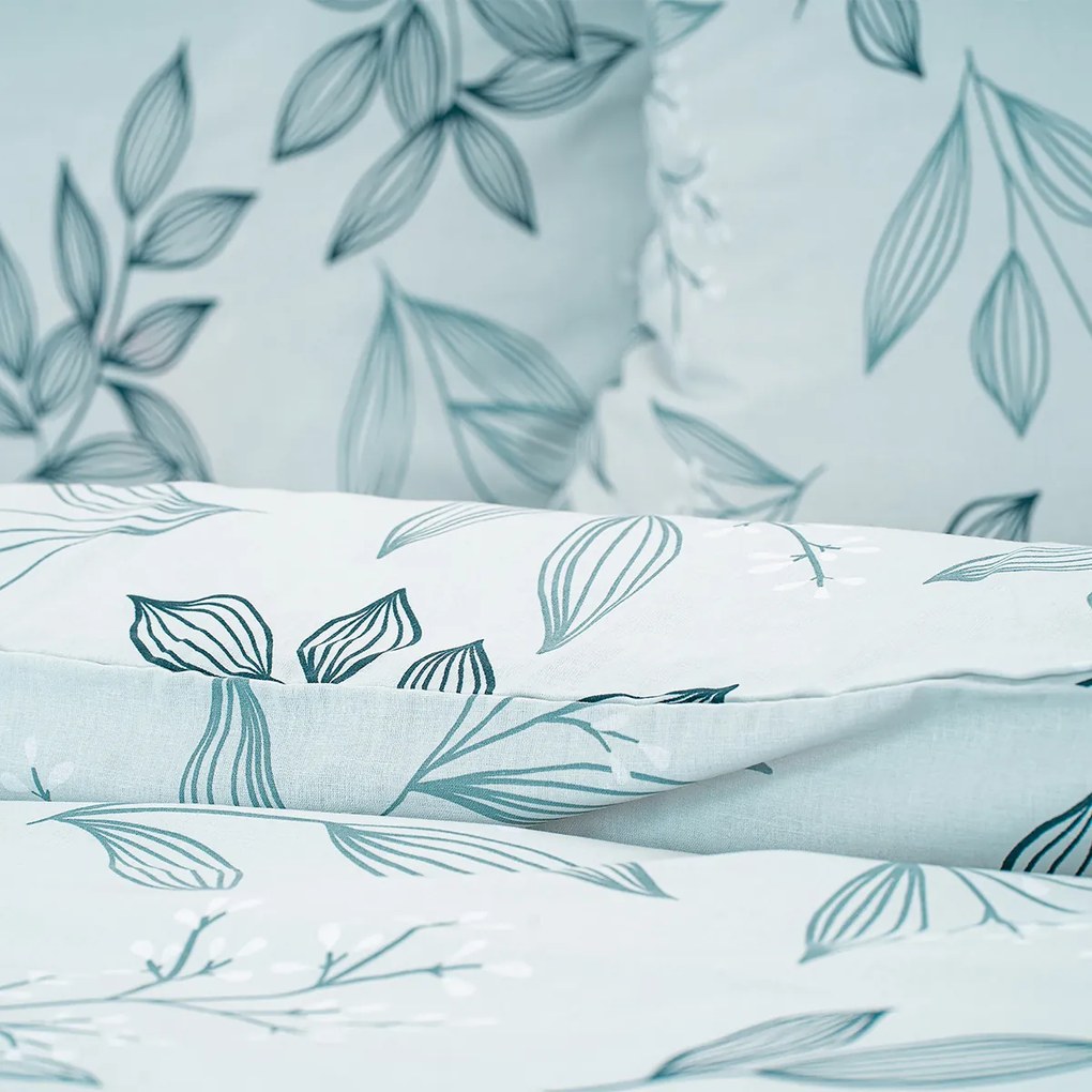 4Home Pościel bawełniana Frosty Leaves, 140 x 200 cm, 70 x 90 cm, 140 x 200 cm, 70 x 90 cm