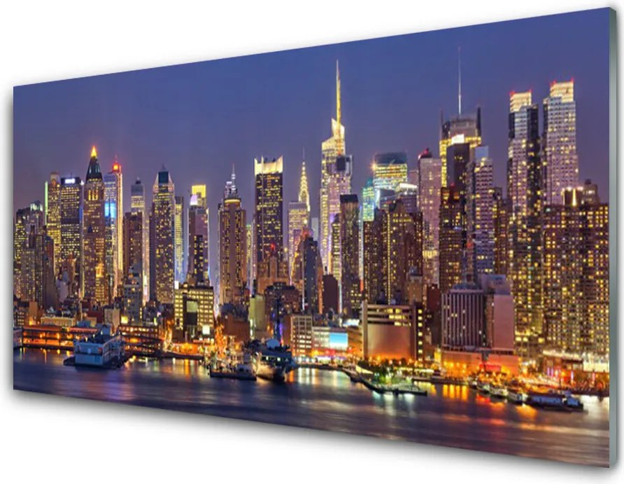 Panel Szklany Panorama Nowoczesnej Metropolii