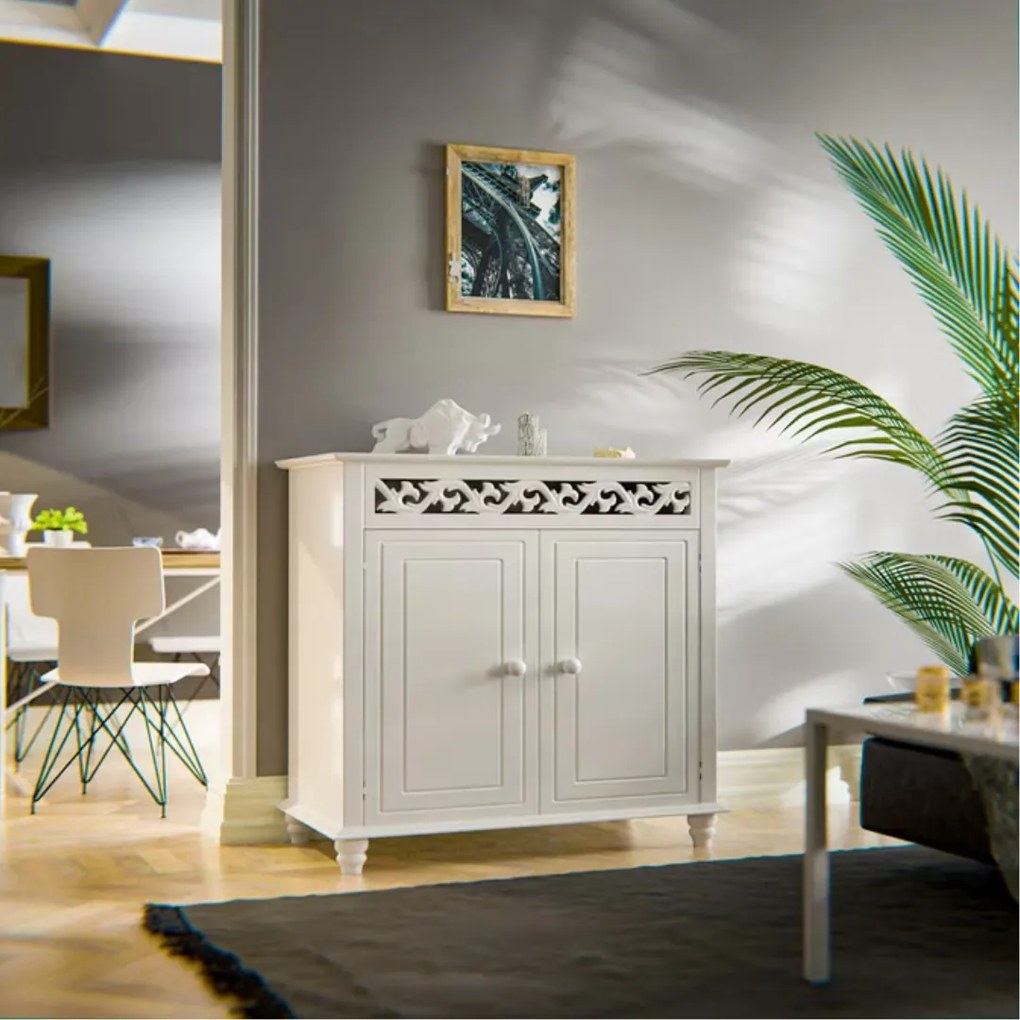 Casaria Komoda JERSEY, 76 x 65 x 35cm, biała