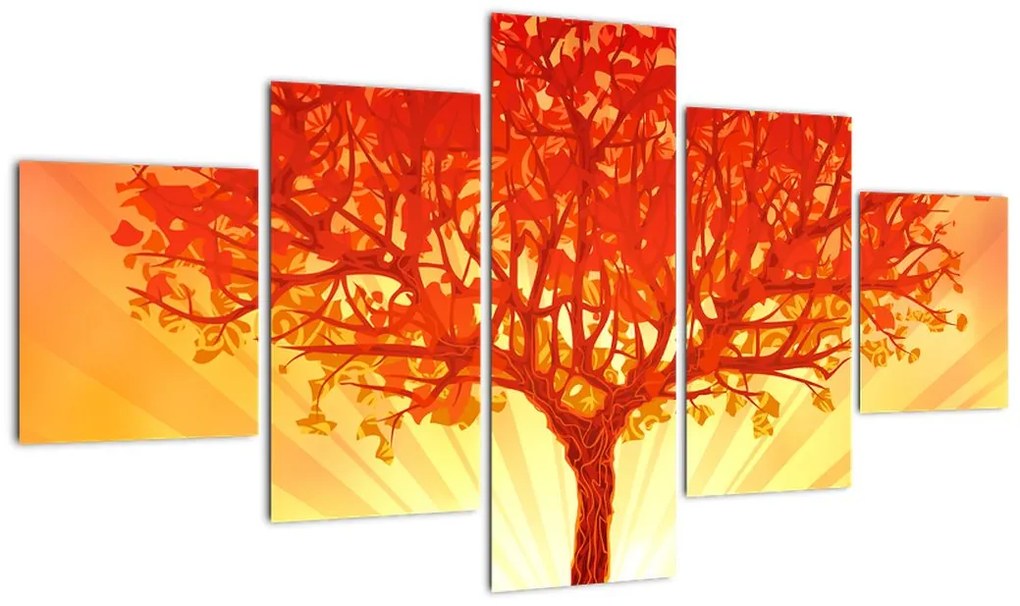 Obraz - Drzewo w słońcu (125x70 cm)