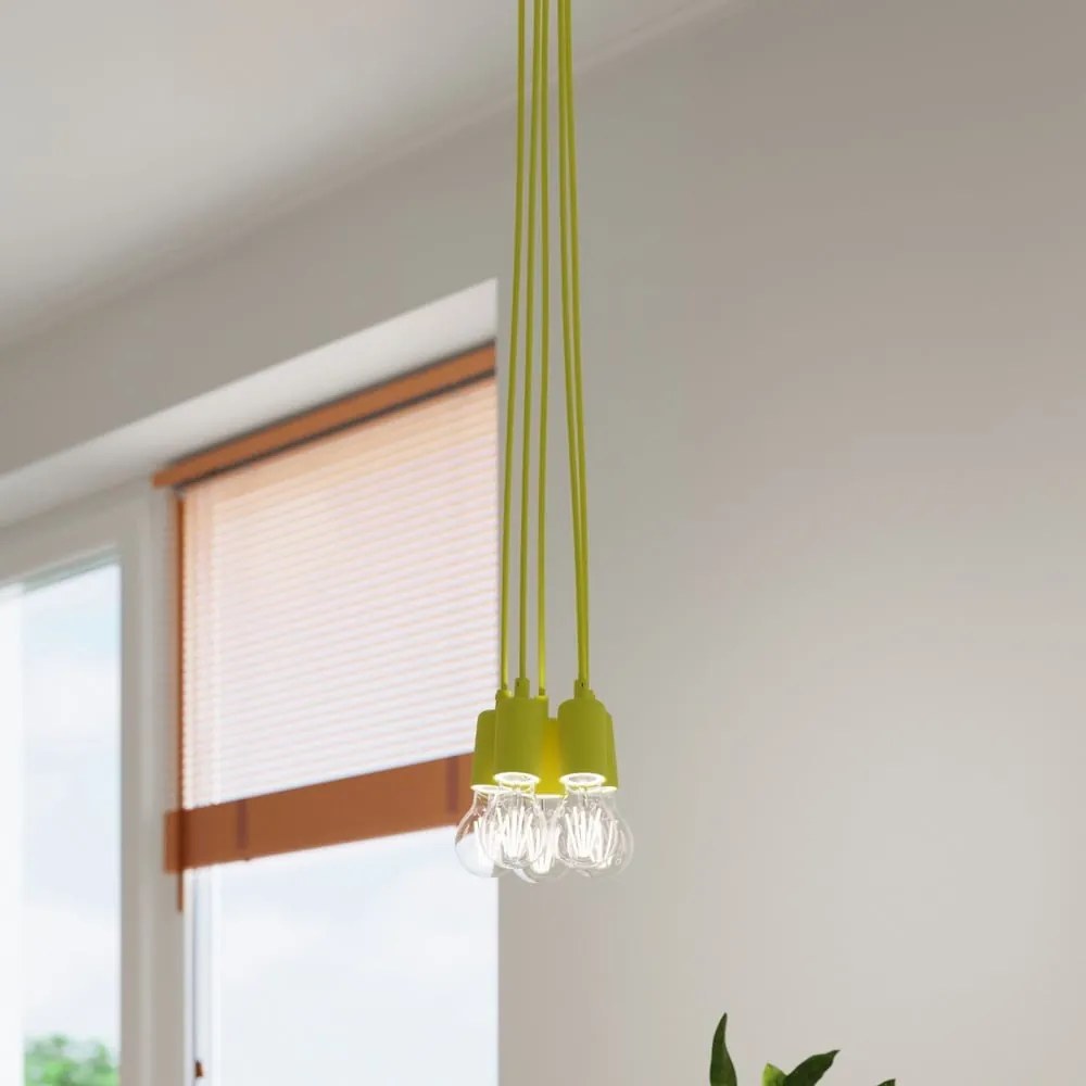 Żółta lampa wisząca ø 15 cm Rene – Nice Lamps