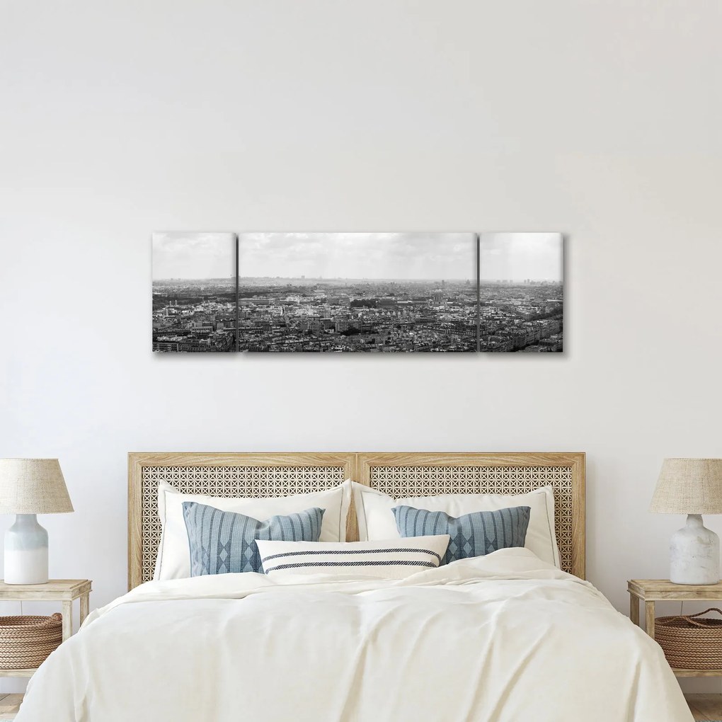 Obraz - Dachy domów w Paryżu (170x50 cm)