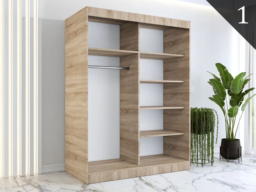 Korpus szafy MODUO COMFORT 150 dąb sonoma MKPOL