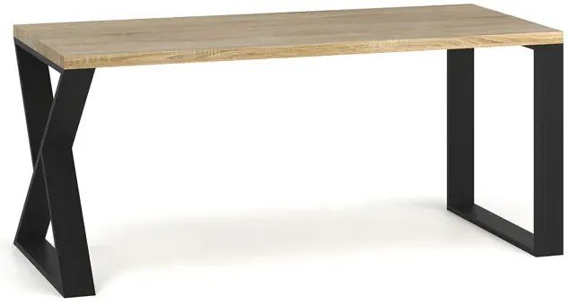 Drewniany prostokątny stół loft 170 x 80 - Samson