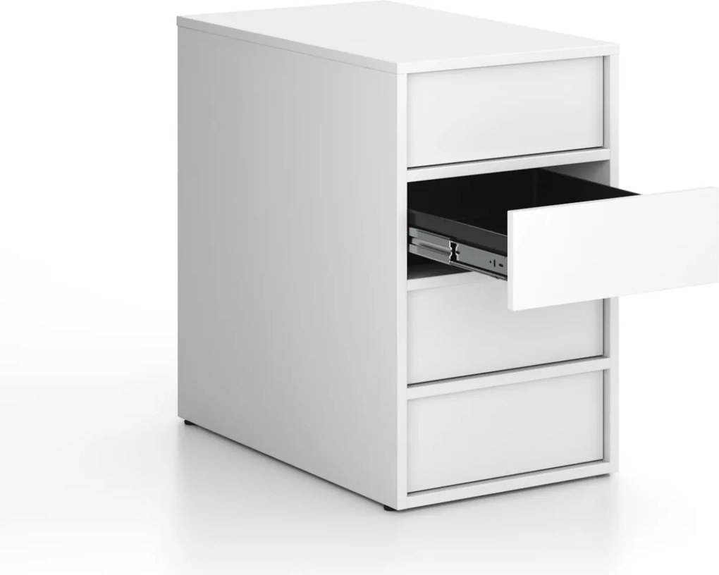 Kontener biurowy FRAME, 428 x 763 x 721 mm, biały