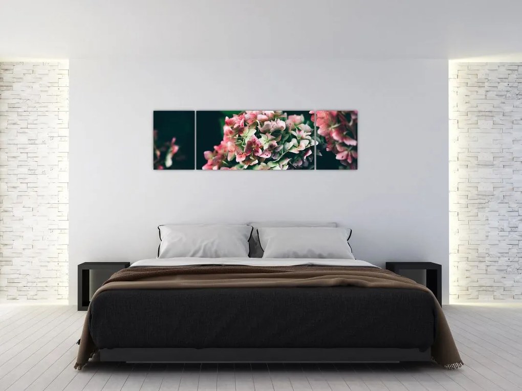 Obraz - Fragment Hortensji (170x50 cm)