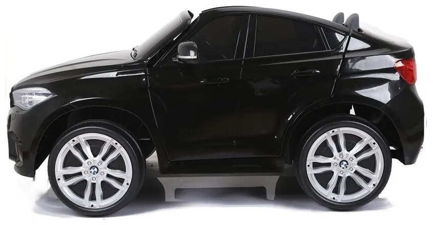 Auto na akumulator bmw x6m czarne dwuosobowy fotel