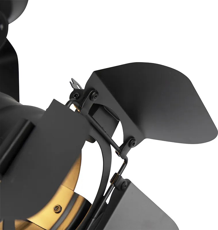 Inteligentny reflektor studyjny czarny obrotowy i pochylany z Wi-Fi A60 - Movie