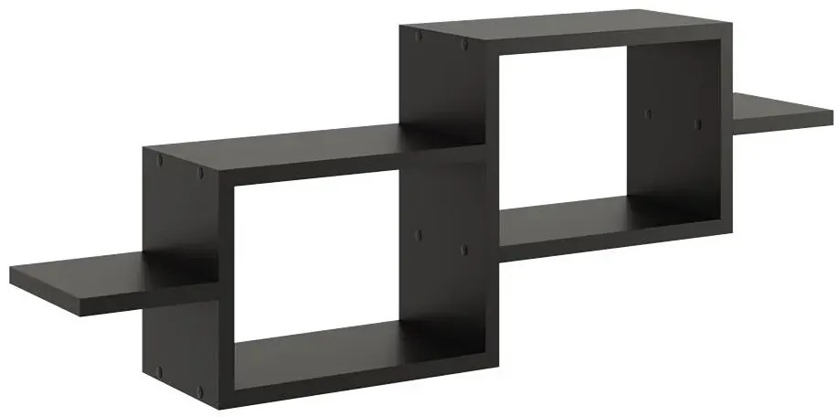 Czarna Minimalistyczna Półka Ścienna Z5-P90