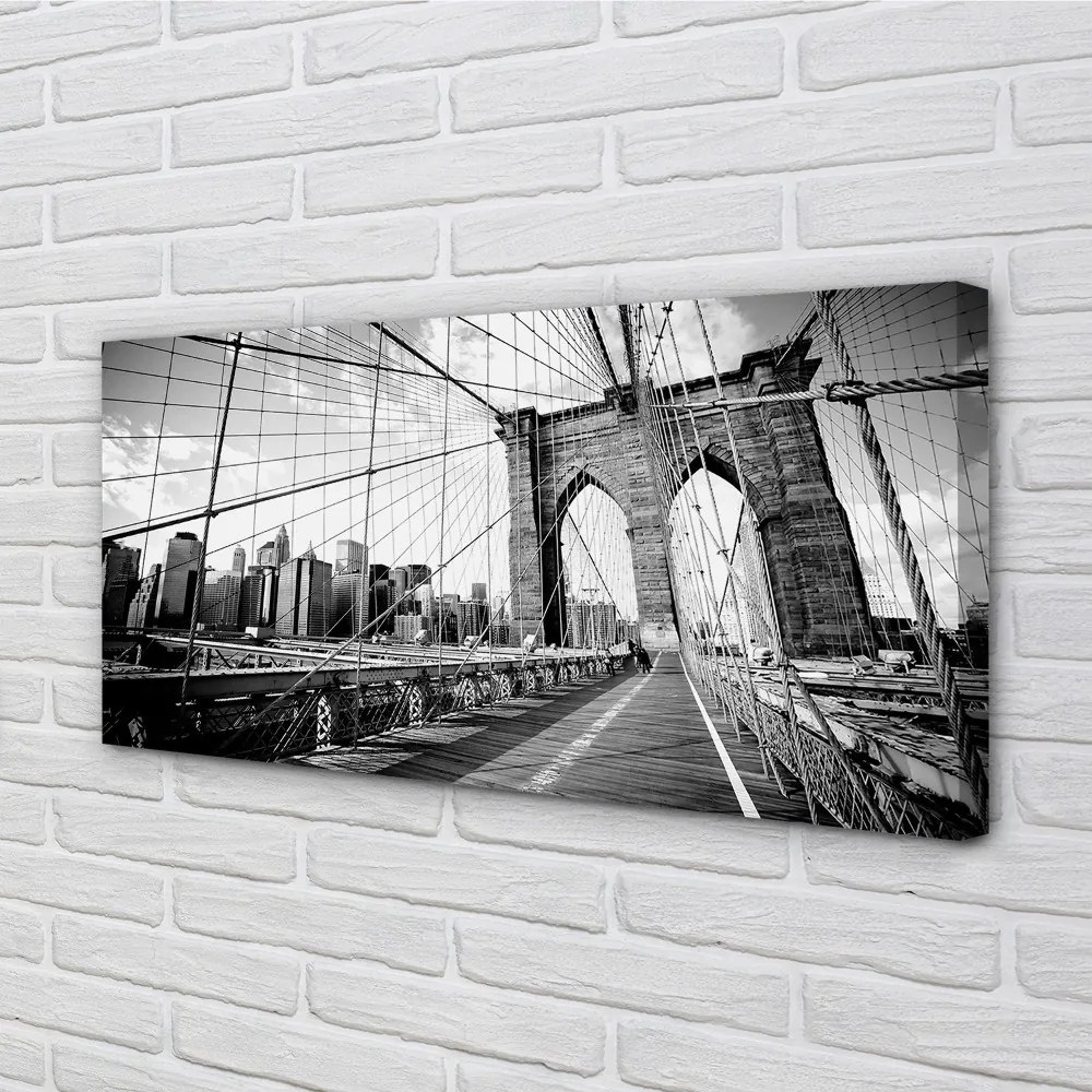 Zdjęcie na płótnie Most na Tle Wieżowców