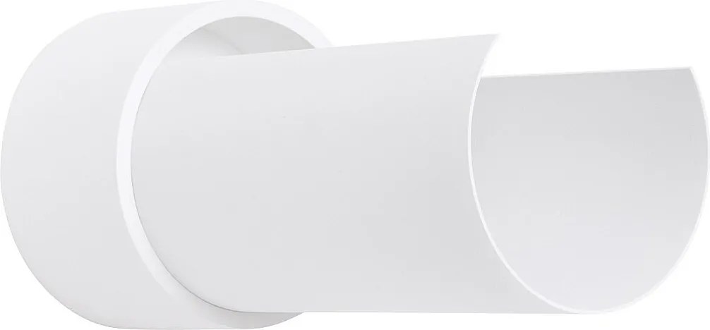 Lampa Ścienna Minimalistyczny Flash, Stal - 1 Źródło - L.10 X H.21 Cm - Biały