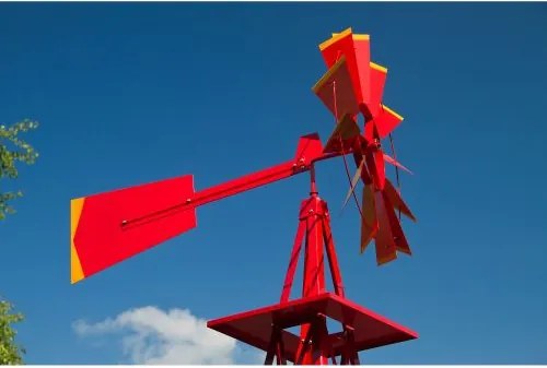 Czerwony wiatrak, 245 cm