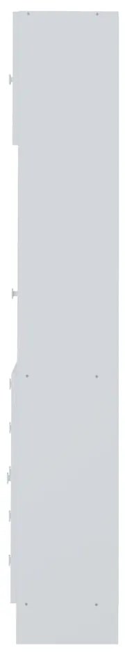 Biała szafka łazienkowa 90x182 cm Combi – TemaHome