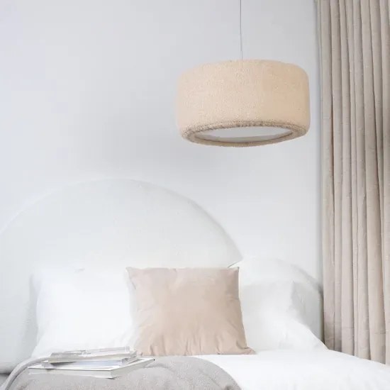 Beżowa wisząca lapma pluszowa 50 cm - 5X M063 A3-B91