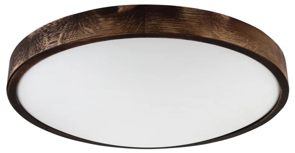 Lampa sufitowa LED OAK SMOKY SLIM LED/36W/230V 4000K Ø 47 cm dąb/ciemny brąz