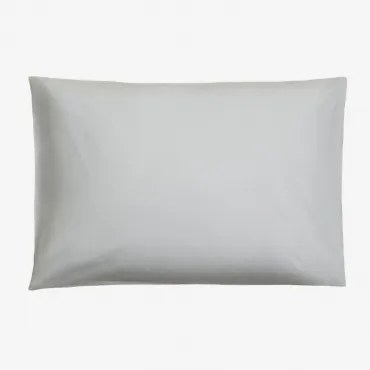 Poszewka Na Poduszkę Z Bawełny Perkalowej Agassi O Gramaturze 180 Nitek Sky Blue & 50 X 75 Cm - Sklum