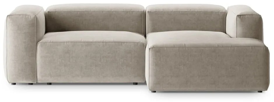 Beżowy narożnik (prawostronny/z szezlongiem) Bergamo – Cosmopolitan Design