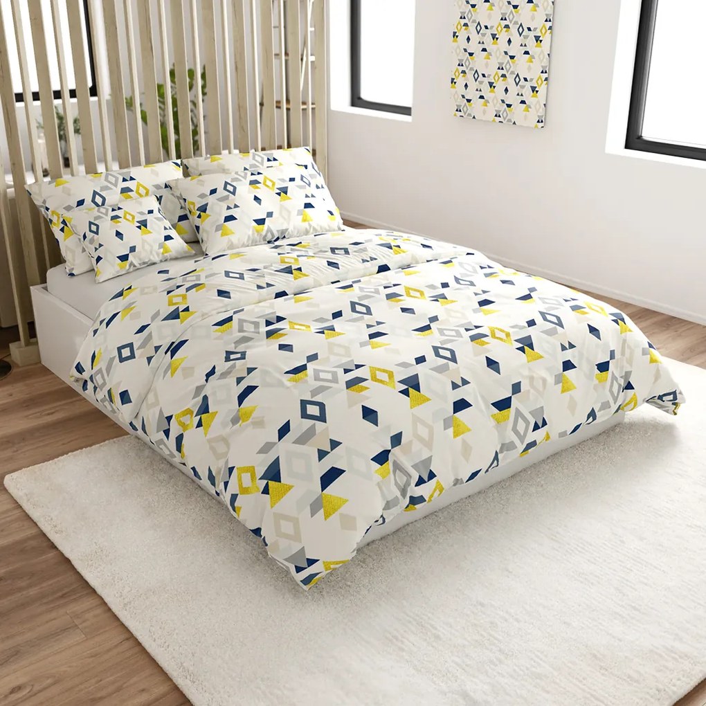 PrzytulneMieszkanie.pl PrzytulneMieszkanie.pl Pościel z mikrofibry GEOMETRICA kolorowa Rozmiar pościeli: 70 x 90 cm | 140 x 200 cm