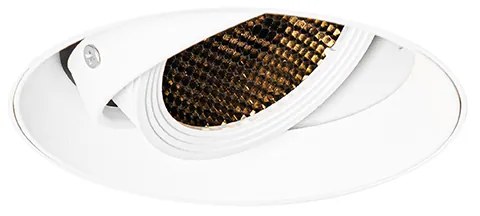 Nowoczesny wpuszczany reflektor biały GU10 AR70 okrągły bez kołnierza - Oneon Honey Nowoczesny Oswietlenie wewnetrzne