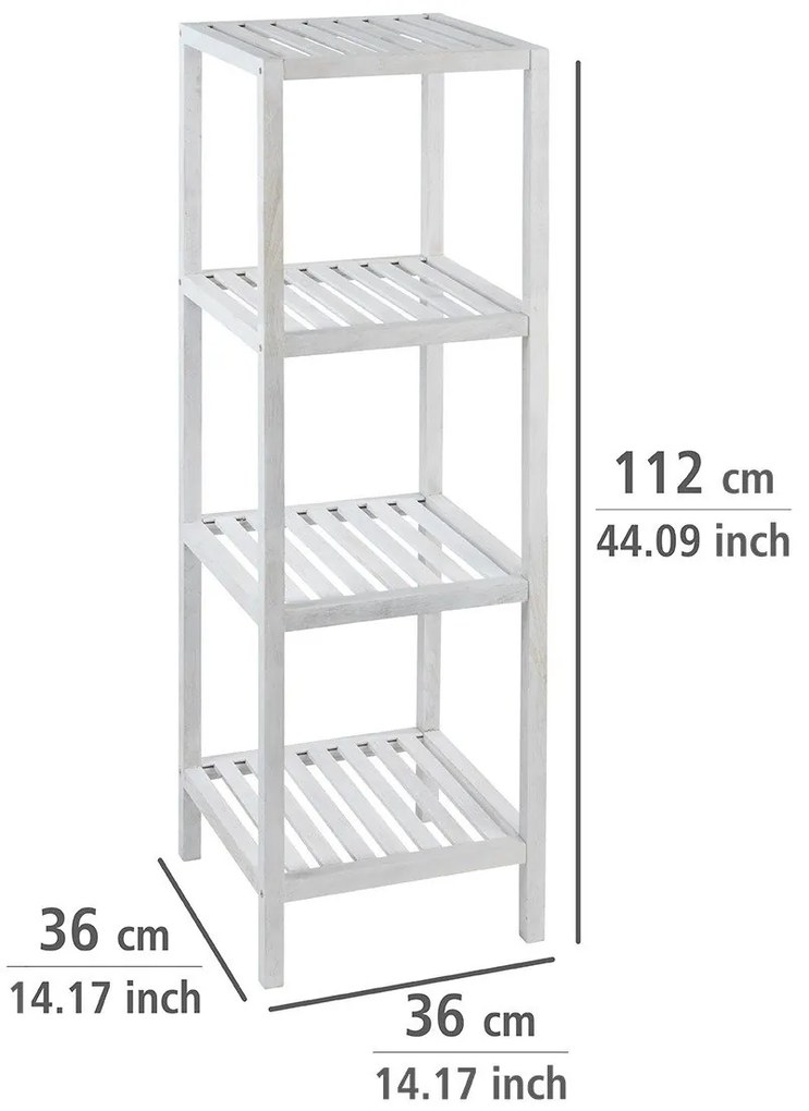 Regał łazienkowy NORWAY - 4 poziomy, WENKO
