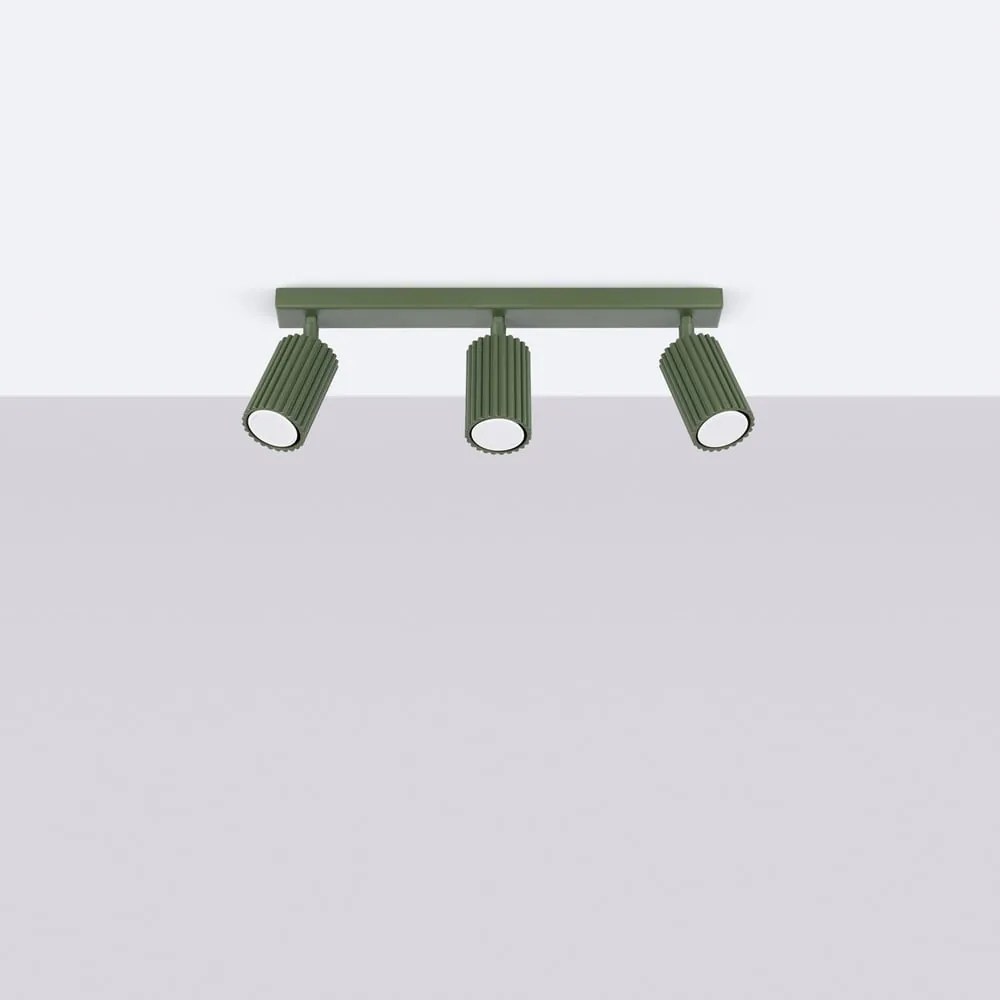 Zielona lampa punktowa 6,5x45 cm Gleam – Sollux