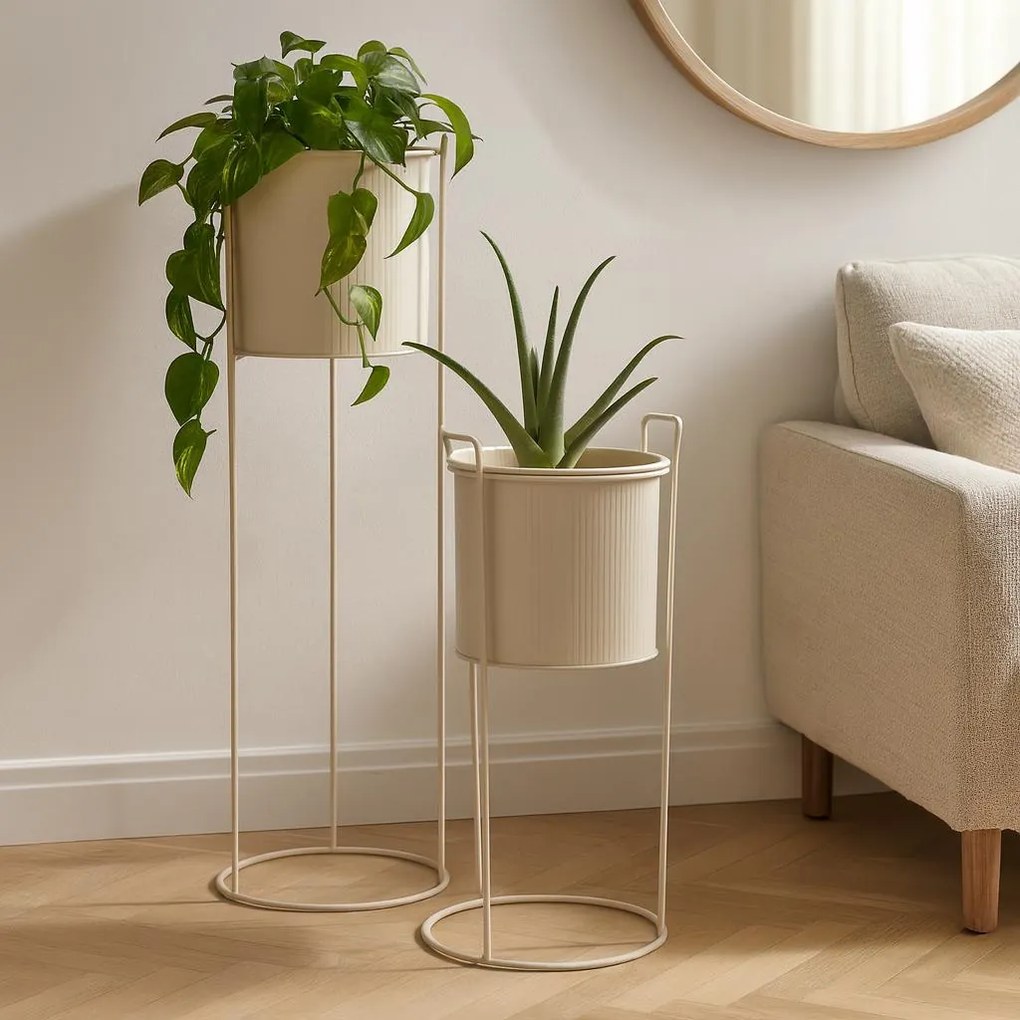 Kwietniki metalowe IDEM, 2 sztuki