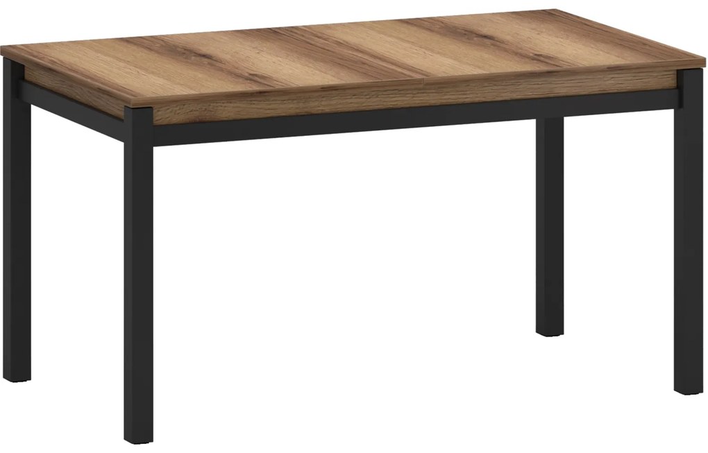 Stół Rozkładany Prostokątny Drewniany LIRE 140-175 cm Dąb delano Loft