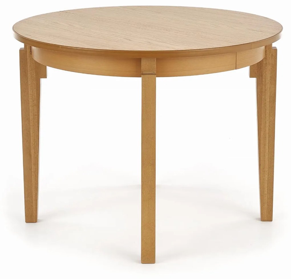 SORBUS stół rozkładany 100-200/100/77, dąb miodowy owalny okrągły 4/8 osobowy