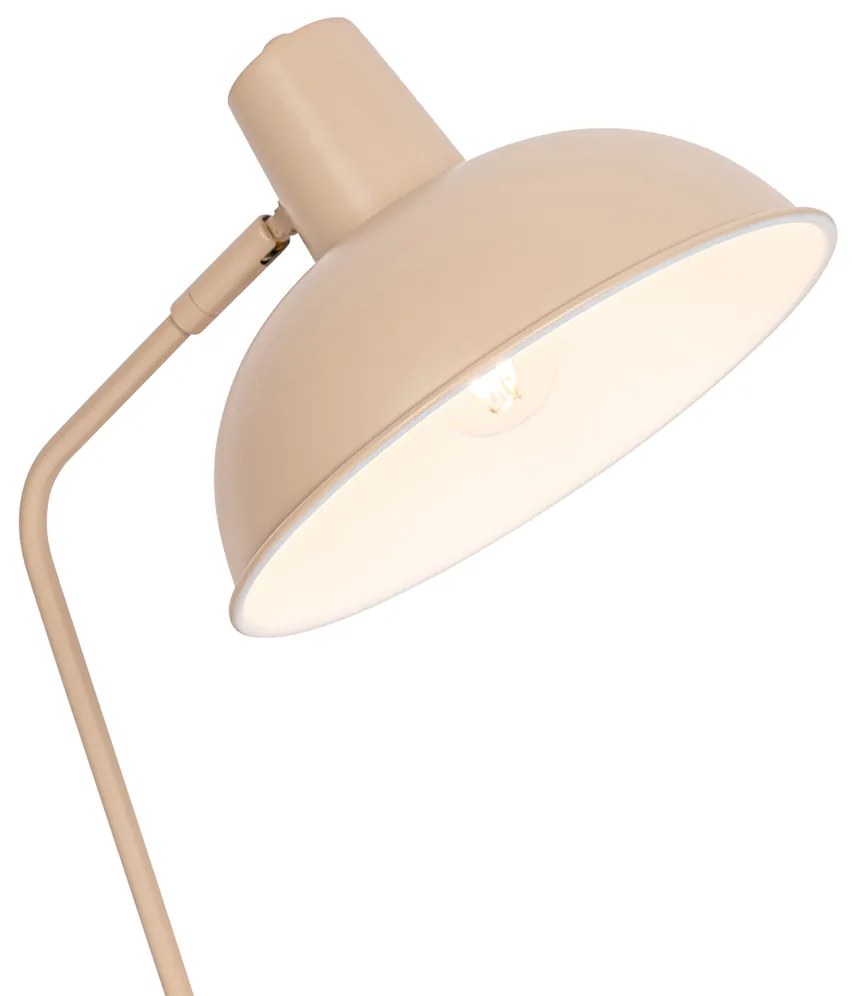 Lampa stołowa w stylu Retro beżowa - Milou Retro Oswietlenie wewnetrzne