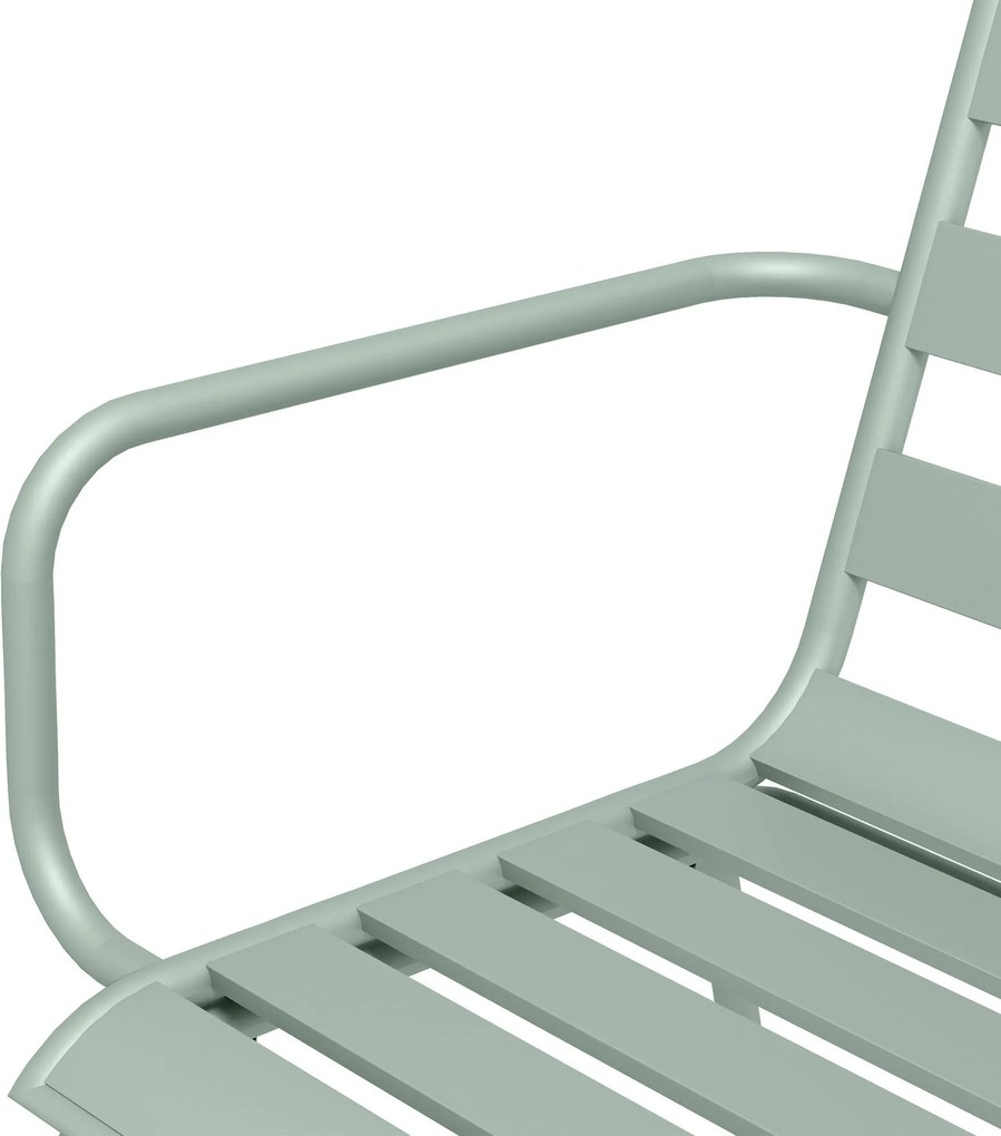 Outsunny Zestaw mebli ogrodowych 5-częściowy, odporny na warunki atmosferyczne, nowoczesny design, zielony, 80x80x74cm | Aosom PL