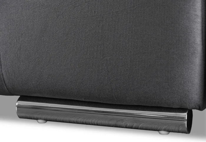 Sofa z Funkcją Spania FAVIO Wersalka Rozkładana Dwuosobowa Welurowa Szara Nowoczesna do Salonu