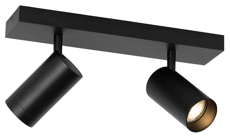 Nowoczesny Plafon / Reflektorek / Spot / Spotow / Lampy sufitowe z reflektorami czarny regulowany 2-światła - Jeana Luxe Nowoczesny Oswietlenie wewnetrzne