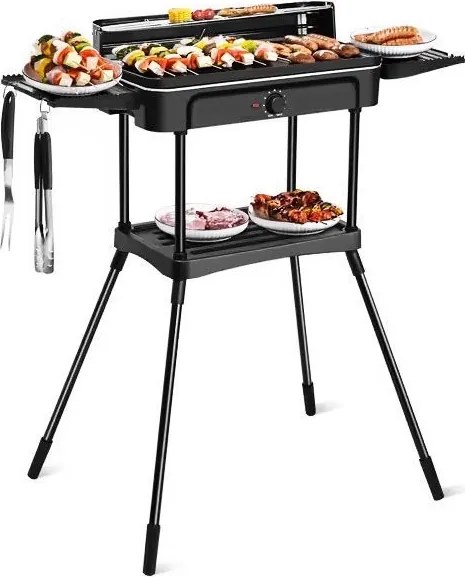 Grill elektryczny 3w1 - grill stojący, stołowy i płyta grillowa BQ231-SWGF