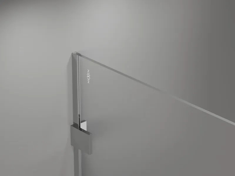 Mexen Lunar ścianka prysznicowa Walk-in lewa 110 x 200 cm, transparent 8 mm, chrom - 830-110-000-01-00-L