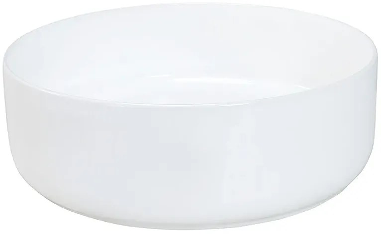 Biała Okrągła Umywalka Ceramiczna Na Blat K6-M41