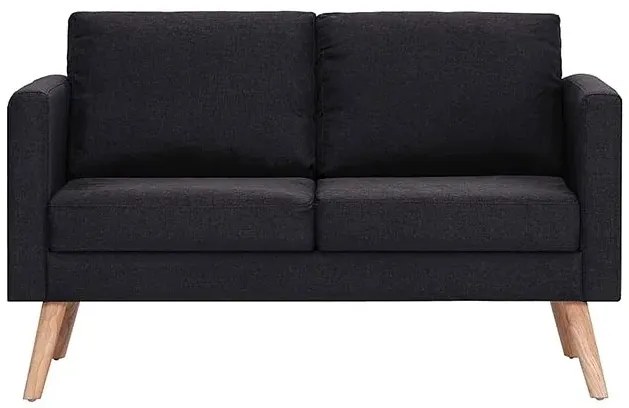 Dwuosobowa czarna kanapa - Imex 2X