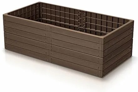 Podwyższona rabata BASE WOODY rustykalny ceglany, 149,2 x 25 x 75,6 cm