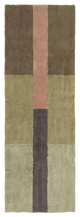 Wełniany chodnik tkany ręcznie 80x230 cm Chroma Dusty Pink – Lorena Canals