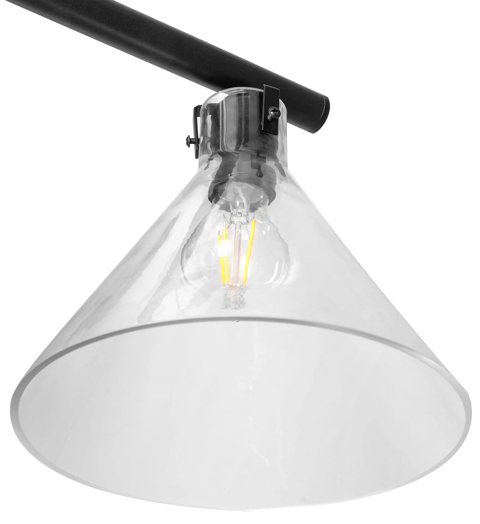 LAMPA SUFITOWA SZKLANA METALOWA APP317-2CP