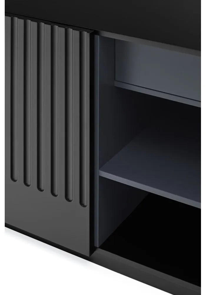Czarny kredens Teulat Doric, szer. 150 cm