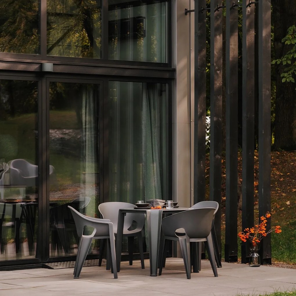 Plastikowe krzesło do ogrodu Premo Seven z podłokietnikami