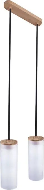Czarna skandynawska lampa wisząca tuba - S237 C8-D43