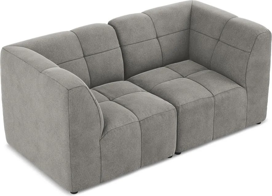 Szara aksamitna sofa 180 cm Aloha – Makamii