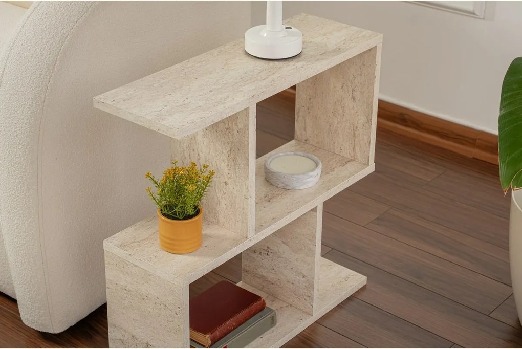 Stolik pomocniczy Mania Travetine