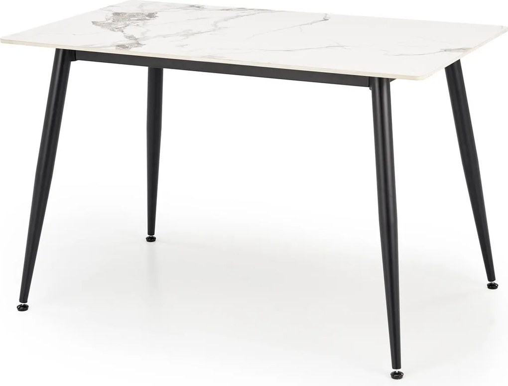 Stół z blatem ze spieku w efekcie marmuru Emilio 120 Halmar