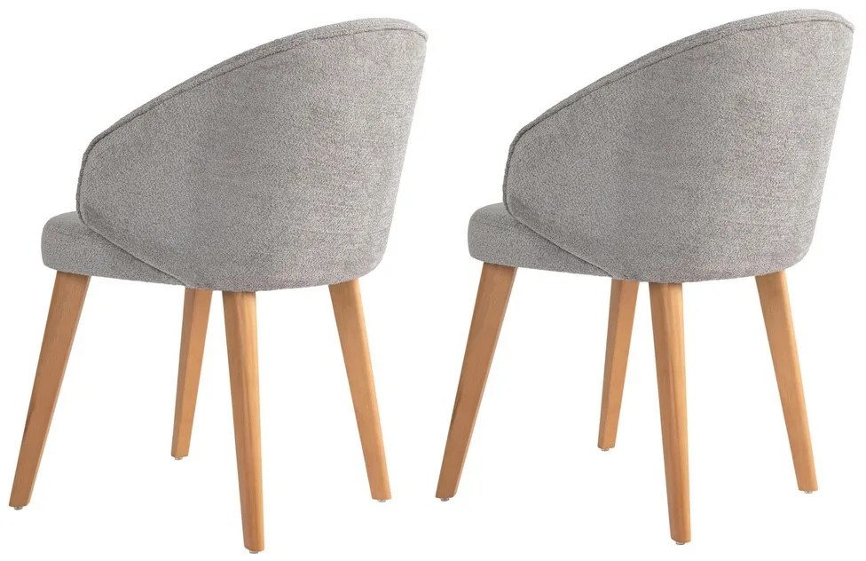 Zestaw krzeseł do jadalni Bentley Grey and Light Oak, 2 szt.
